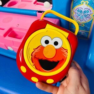 Sesame Street Elmo Red and Yellow Kids CD player toy